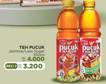 Promo Harga Teh Pucuk Harum Minuman Teh Jasmine, Less Sugar 350 ml - LotteMart