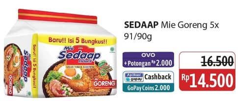 Promo Harga Sedaap Mie Goreng per 5 pcs 90 gr - Alfamidi
