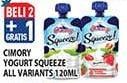 Promo Harga Cimory Squeeze Yogurt All Variants 120 gr - Hypermart