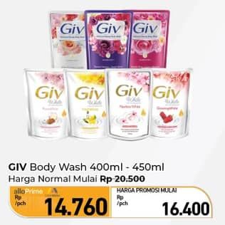 Promo Harga GIV Body Wash 400 ml - Carrefour