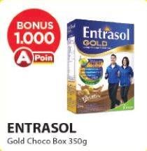 Promo Harga ENTRASOL Gold Susu Bubuk Chocolate 370 gr - Alfamart