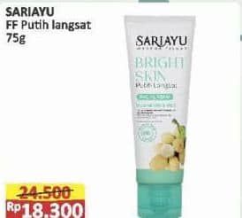 Promo Harga Sariayu Facial Foam Putih Langsat 75 gr - Alfamart