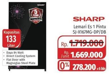 Promo Harga SHARP SJ-X167MG-DP/DB  - Lotte Grosir