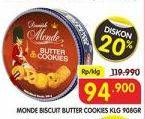 Promo Harga MONDE Butter Cookies 908 gr - Superindo