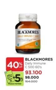 Promo Harga Blackmores Daily Immune C 500mg 60 pcs - Watsons