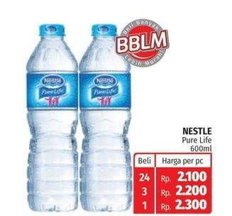 Promo Harga NESTLE Pure Life Air Mineral 600 ml - Lotte Grosir