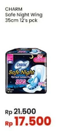 Promo Harga Charm Safe Night Wing 35cm 12 pcs - Indomaret