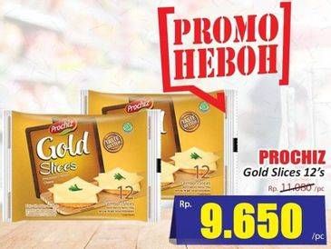 Promo Harga PROCHIZ Gold Slices 156 gr - Hari Hari