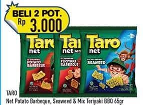Promo Harga Taro Net Potato BBQ, Seaweed, Mix Teriyaki Barbeque 65 gr - Hypermart