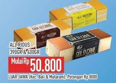 Promo Harga Rious Gold Cake All Variants 400 gr - Hypermart