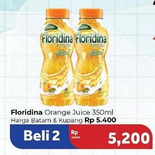 Promo Harga Floridina Juice Pulp Orange Orange 360 ml - Carrefour