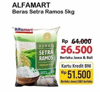 Promo Harga Alfamart Beras Setra Ramos 5000 gr - Alfamart