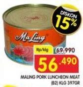 Promo Harga Maling Pork Luncheon Meat 397 gr - Superindo