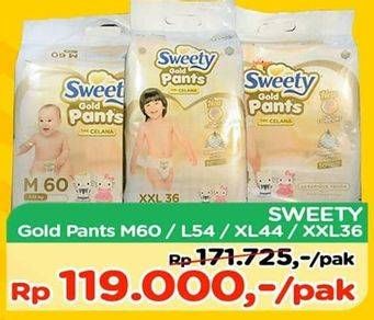 Promo Harga Sweety Gold Pants M60, L54, XL44, XXL36  - TIP TOP