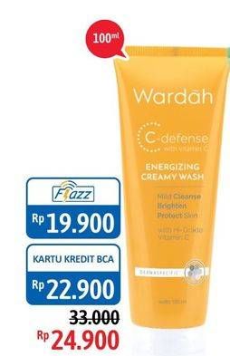 Promo Harga WARDAH C Defense Energizing Creamy Wash 100 ml - Alfamidi