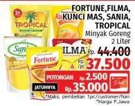 Promo Harga Fortune/Filma/Kunci Mas/Sania/Tropical Minyak Goreng  - LotteMart