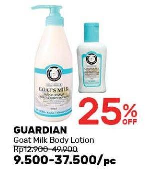 Promo Harga GUARDIAN Goats Milk Hand Body Lotion  - Guardian