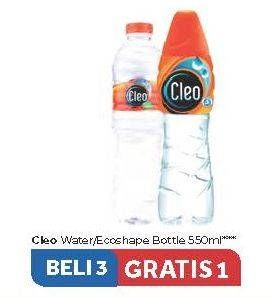 Promo Harga CLEO Air Minum 550 ml - Carrefour