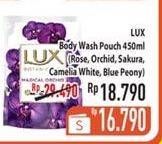 Promo Harga LUX Botanicals Body Wash Blue Peony, Camellia White, Magical Orchid, Sakura Bloom, Soft Rose 450 ml - Hypermart