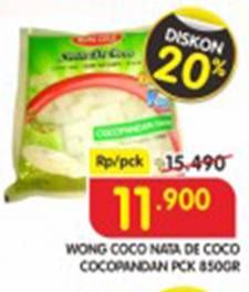 Promo Harga WONG COCO Nata De Coco Aloe Vera 850 gr - Superindo