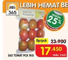 Promo Harga 365 Tomat 1000 gr - Superindo