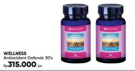 Promo Harga WELLNESS Antiox Formula 30 pcs - Guardian