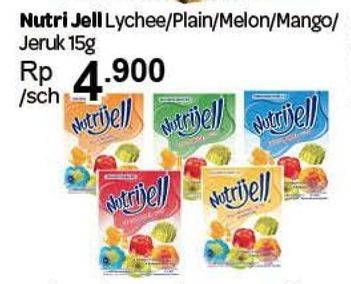 Promo Harga NUTRIJELL Jelly Powder Lychee, Plain, Melon, Mango, Jeruk 15 gr - Carrefour