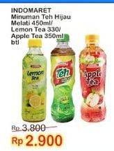 Promo Harga INDOMARET Minuman Teh Apel, Hijau Melati, Lemon 330 ml - Indomaret