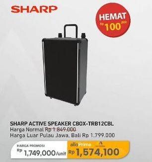 Promo Harga Sharp CBOX-TRB12CBL  - Carrefour