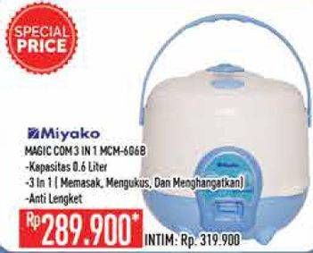 Promo Harga MIYAKO MCM-606 B Magic Com  - Hypermart