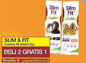 Promo Harga SLIM & FIT Cookies All Variants per 2 pcs 22 gr - Yogya