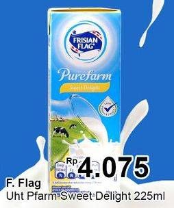 Promo Harga FRISIAN FLAG Susu UHT Purefarm Sweet Delight 225 ml - TIP TOP