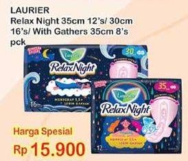 Promo Harga Relax Night 35cm 12s/ 30cm 16s/ 35cm 8s  - Indomaret