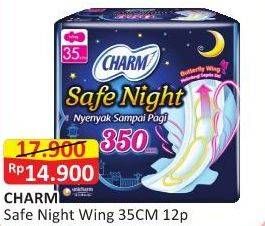 Promo Harga Charm Safe Night Wing 35cm 12 pcs - Alfamart