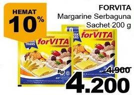 Promo Harga FORVITA Margarine 200 gr - Giant