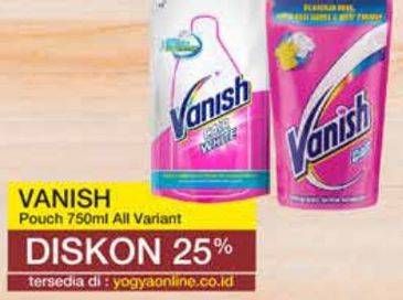 Promo Harga VANISH Penghilang Noda Cair Pink, Putih 750 ml - Yogya