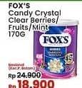 Promo Harga Foxs Crystal Candy Berries, Fruits, Fruity Mints 180 gr - Indomaret