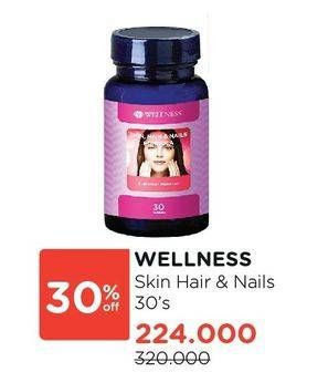 Promo Harga WELLNESS Skin, Hair & Nails 30 pcs - Watsons