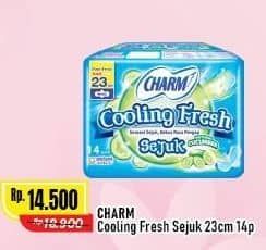 Promo Harga Charm Cooling Fresh Sejuk Wing 23cm 14 pcs - Alfamart