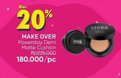 Promo Harga Make Over Powerstay Demi-Matte Cover Cushion 15 gr - Guardian