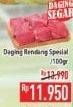 Promo Harga Daging Rendang Sapi Spesial per 100 gr - Hypermart