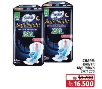 Promo Harga Charm Safe Night Wing 29cm 20 pcs - Lotte Grosir