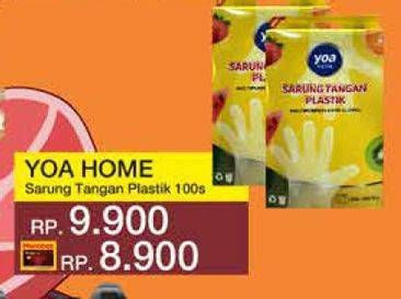 Promo Harga YOA Home Sarung Tangan Plastik 100 pcs - Yogya