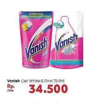 Promo Harga VANISH Penghilang Noda Cair Pink, White 750 ml - Carrefour