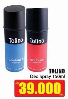 Promo Harga TOLINO Deodoran Spray 150 ml - Hari Hari