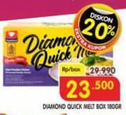 Promo Harga Diamond Cheese Quick Melt 180 gr - Superindo