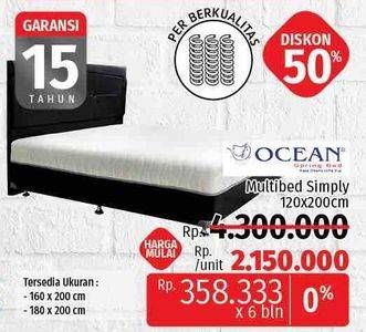 Promo Harga OCEAN Multibed Simply 120x200cm  - LotteMart