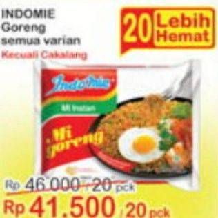 Promo Harga Indomie Mi Goreng Kecuali Cakalang 82 gr - Indomaret