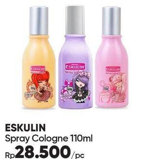 Promo Harga ESKULIN Spray Cologne 105 ml - Guardian