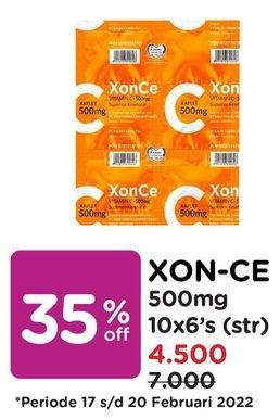 Promo Harga XON CE Vitamin C 10 pcs - Watsons